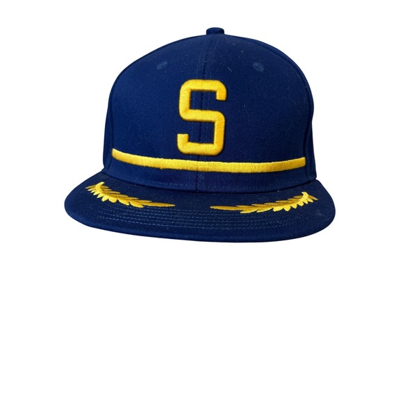 Melonwear Other - Alaska Airlines Hat Cap Snap Back Blue Gold Pilot Captain Embroidered Mens